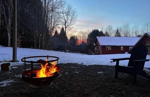 Forest City Ski Chalet | Elk Mountain Chalet - Private retreat on 12 acres with a pond and stream