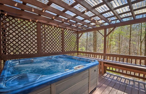Ellijay House | Ellijay Cabin with Hot Tub and Deck in National Forest