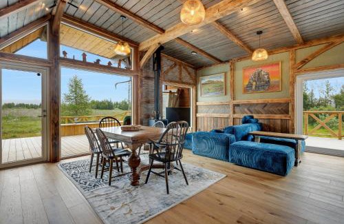 Blaskogabyggd House | Embrace Nature by the River - Hot Tub and Scenic Views