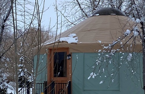 Rigby Cabin | Enchanting 1-bedroom Yurt "Here We Have Idaho" in Ririe, sleeps 4