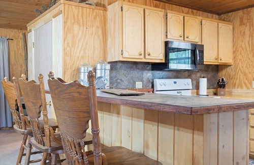 Pope Cabin | Enid Lake's charming 3-bedroom cabin with WiFi and AC in quaint Plum Point