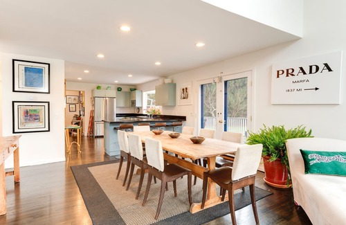 Bridgehampton House | Enjoy Beautiful Sunsets Over Farm Fields From The Back Deck Of This Beach Home