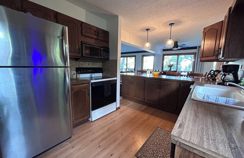 Spirit Lake House | Enjoy Boji Blue Lagoon with West Lake Okoboji views, close to beach & boat ramp!
