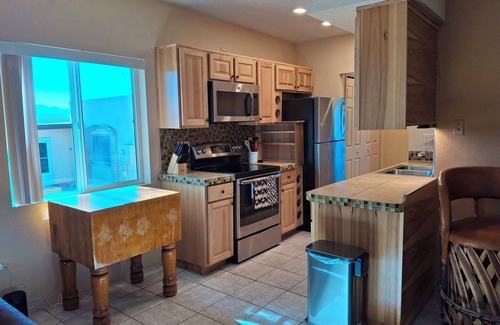 Desert Hills Estates House | Enjoy breathtaking mountain views from large patio, primary suite & Arizona room