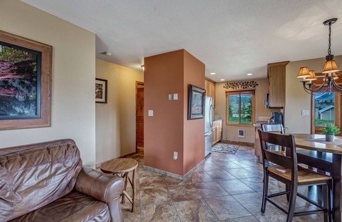 Clark Cabin | Enjoy the patio, pickleball or tennis while the kids play at the playground!