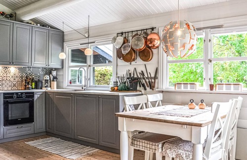 Olsted House | Enjoy this well-appointed vacation home, which has a great location right by the fjord.