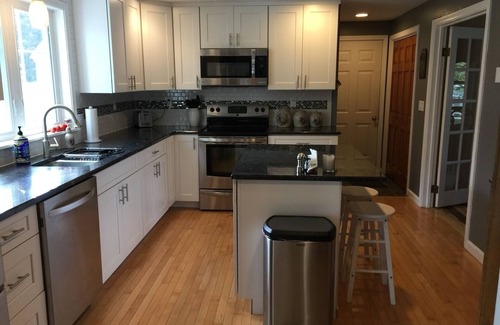 North Deering House | Entire 3 Bedroom House with Large Fenced in Backyard and Hot Tub