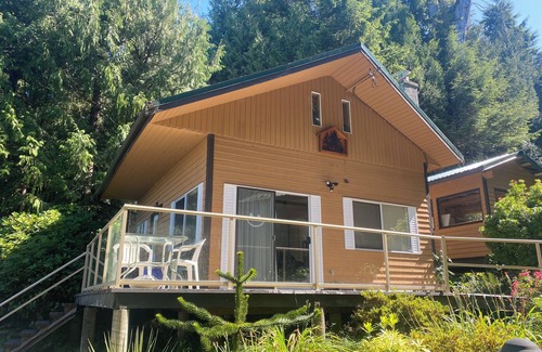 Bamfield Cabin | Entire cottage in Bamfield, oceanfront property Hilltop cabin with dock.