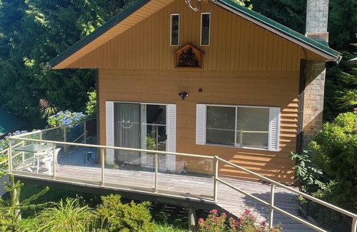 Bamfield Cabin | Entire cottage in Bamfield, oceanfront property Hilltop cabin with dock.