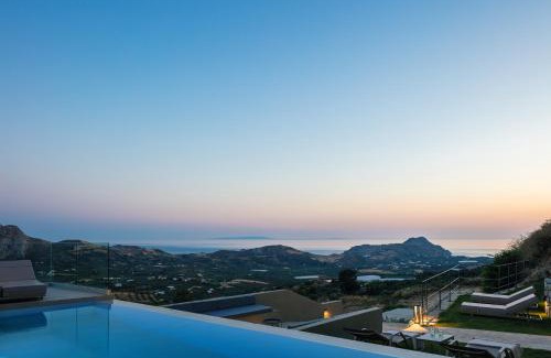 Agios Vasileios Villa | Epsilon Villa, Private Swimming Pool Garden, Panoramic Sunset