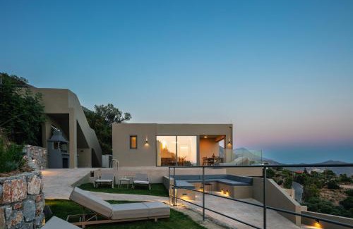 Agios Vasileios Villa | Epsilon Villa, Private Swimming Pool Garden, Panoramic Sunset
