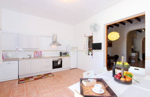 Petra Ski Chalet | Es Forn 229 cosy village house with private pool, terrace and WiFi