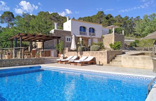 Sant Antoni de Portmany Villa | ES PUIG ART VILLA breathtaking valley views wifi swimmingpool aircon