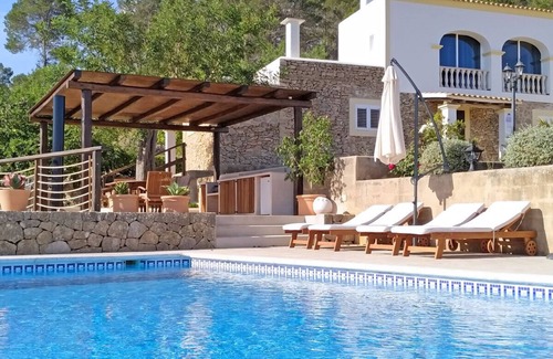 Sant Antoni de Portmany Villa | ES PUIG ART VILLA breathtaking valley views wifi swimmingpool aircon