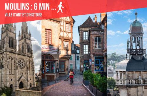 Moulins Apartment | Escapade à Moulins, Studio élégant Rez-de-Chaussée et Parking gratuit