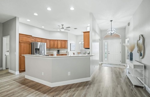 Lady Lake House | Escape to Luxury: Designer Pool Home in Valle Verde!