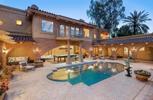 Camelback C C Estates Villa | Ethereal Corner Ritz Carlton Grand Estate Golf Mountains Jacuzzi Sauna Theater Gym