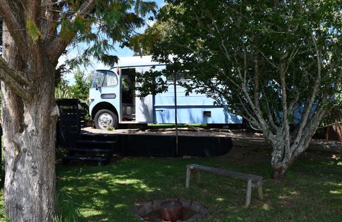 Northland House | Evi the school bus at Oromahoe Downs Farm