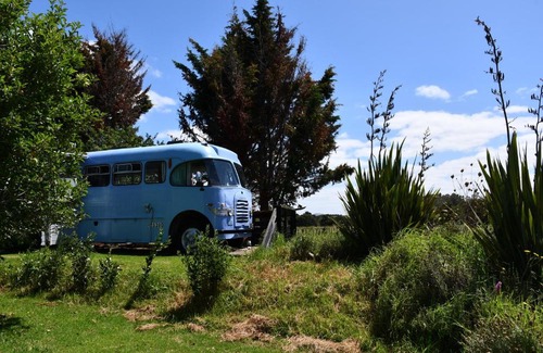 Northland House | Evi the school bus at Oromahoe Downs Farm