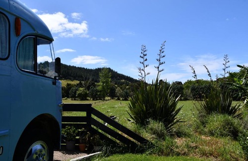 Northland House | Evi the school bus at Oromahoe Downs Farm