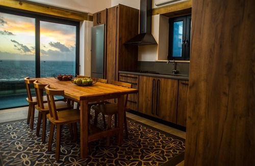 Falassarna Villa | Exceptional 3bd villa Bespoke, heated pool, jacuzzi, sauna, sea & sunset view