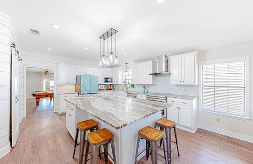 Cameron House | Expansive property with pond, pool, fireplace & pool table - dog-friendly