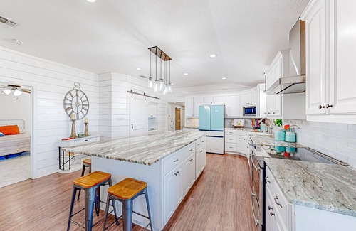 Cameron House | Expansive property with pond, pool, fireplace & pool table - dog-friendly