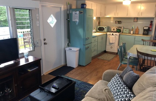 Gilmanton House | Experience a Lakeside Retro 1950's Mobile Home Getaway