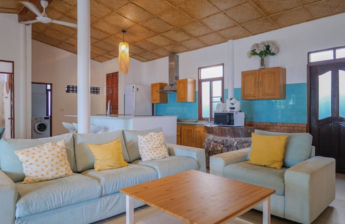 Taling Ngam Villa | Experience serene sunsets, private beach access, and tropical luxury in this renovated Thai house.