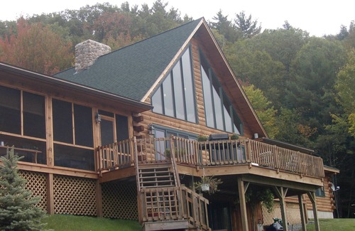 Windsor House | Exquisite Log Home with views near Woodstock, Vermont