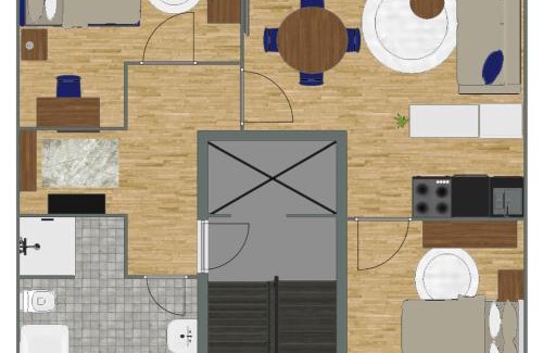 Suedviertel Apartment | Exquisite Superior Suite 80m2 mit 2 Schlafzimmern & Badewanne - Messe Essen