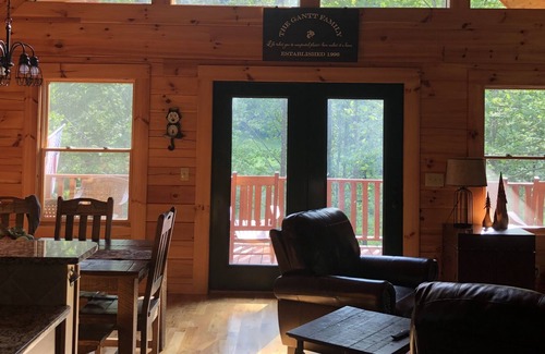 Grassy Creek House | Fabulous Log Cabin on the River! Available for long term rent.