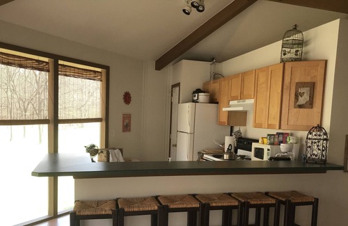 Attica House | Fall FUN in Creekside Treehouse w Hot Tub, Bonfires, Pets OK