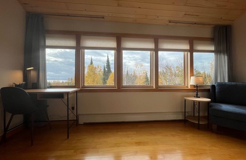 Grand Marais House | Fall River Road in Grand Marais | Woods & Lake Superior View