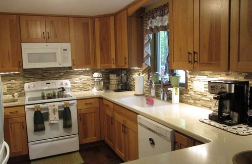 Lake Luzerne-Hadley House | Family friendly lakehouse getaway just steps away from the lake.