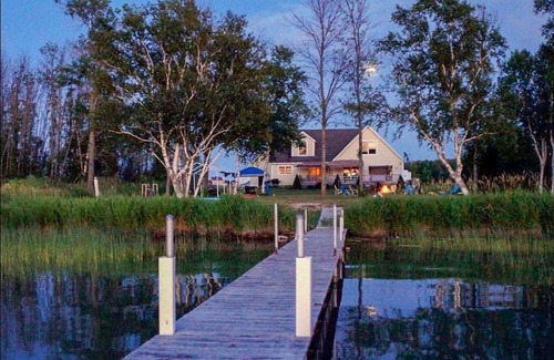 Ponshewaing House | Family-Friendly Lakefront Home w/Huge Yard, Free WiFi, Firepit, Furnished Deck