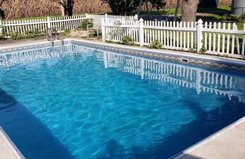 Bainbridge Cabin | Farmstay with pool and firepit