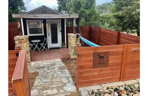 Austin Cabin | "Fawn" cabin in 2 acre boutique resort with pool!