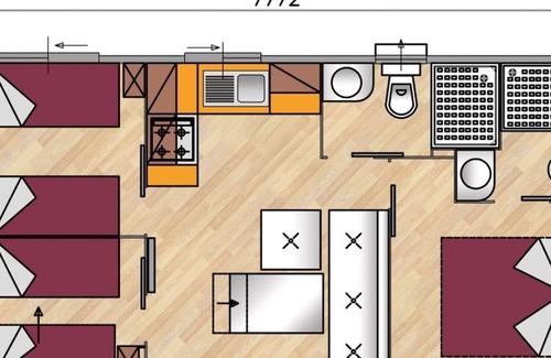 Sottomarina House | Feriendorf Oasi - Mobilehome Honolulu (2659)
