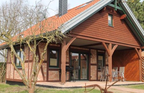 Kroepelin House | Ferienhaus in Brusow mit überdachter Terrasse, cleaning included