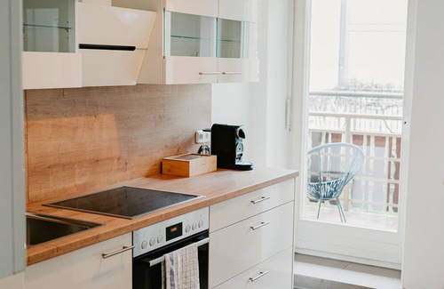 Pirna Apartment | Ferienwohnung Elbzauber für 6 l Parkplatz l Balkon
