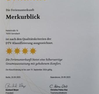Gernsbach Apartment | Ferienwohnung Merkurblick