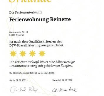 Wahlsburg Apartment | Ferienwohnung Reinette