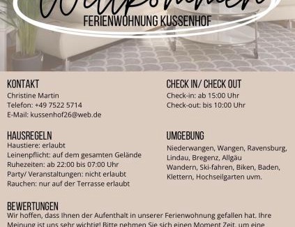 Wangen im Allgaeu Apartment | FeWo - Natur, Ruhe und Erholung