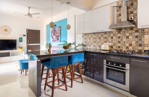 Anjuna Apartment | FIESTA BY ALOHAGOA! Stunning 2BHK apartment with pop art décor, 3 balconies