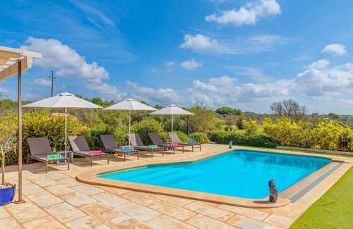 Ses Salines Villa | Finca "Can Xesquet Morell" with Wi-Fi, Air Conditioning, Terrace & Pool
