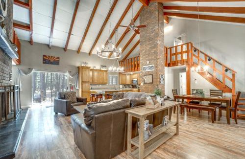 Heber House | Fire Pit and Grill Spacious Forest Lakes Chalet