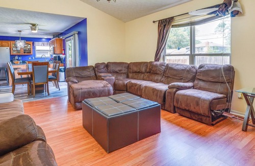 Columbus House | Fire Pit, Fenced-in Yard, Grill: Cozy Ohio Retreat