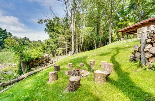 Vandercook Lake House | Fire Pits and Grill Lakefront Jackson Home