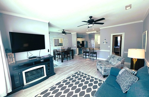 Central Myrtle Beach Condo | First Floor Updated Coastal Summer Retreat at Magnolia Place - Pool View